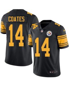 Steelers #14 Sammie Coates Black Men's Stitched NFL Limited Rush Jersey