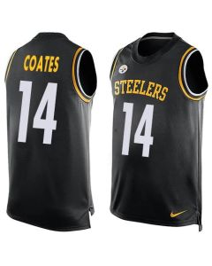Steelers #14 Sammie Coates Black Team Color Men's Stitched NFL Limited Tank Top Jersey