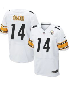 Steelers #14 Sammie Coates White Men's Stitched NFL Elite Jersey