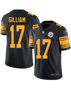 Steelers #17 Joe Gilliam Black Men's Stitched NFL Limited Rush Jersey
