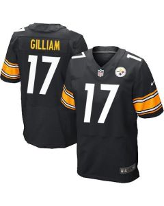 Steelers #17 Joe Gilliam Black Team Color Men's Stitched NFL Elite Jersey