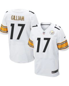 Steelers #17 Joe Gilliam White Men's Stitched NFL Elite Jersey
