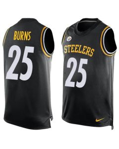 Steelers #25 Artie Burns Black Team Color Men's Stitched NFL Limited Tank Top Jersey