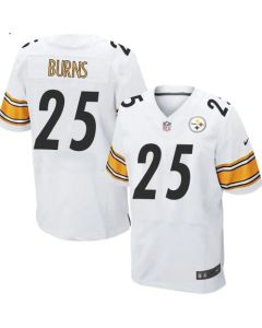 Steelers #25 Artie Burns White Men's Stitched NFL Elite Jersey