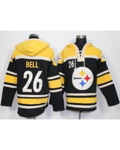 Steelers #26 Le'Veon Bell Black Sawyer Hoodie Sweatshirt NFL Hoodie