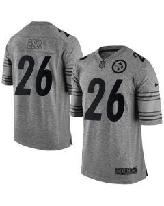 Steelers #26 Le'Veon Bell Gray Men's Stitched NFL Limited Gridiron Gray Jersey