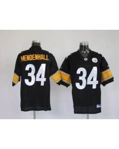 Steelers #34 Rashard Mendenhall Black Color Stitched Youth NFL Jersey