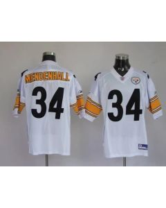 Steelers #34 Rashard Mendenhall White Stitched Youth NFL Jersey