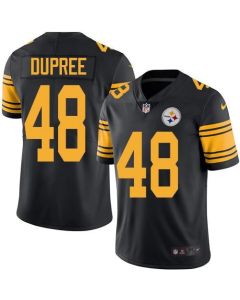 Steelers #48 Bud Dupree Black Men's Stitched NFL Limited Rush Jersey