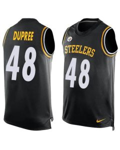 Steelers #48 Bud Dupree Black Team Color Men's Stitched NFL Limited Tank Top Jersey