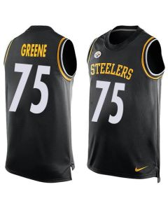 Steelers #75 Joe Greene Black Team Color Men's Stitched NFL Limited Tank Top Jersey