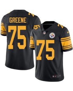 Steelers #75 Joe Greene Black Youth Stitched NFL Limited Rush Jersey