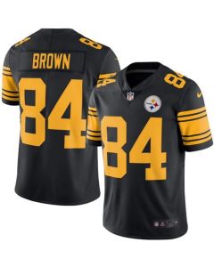 Steelers #84 Antonio Brown Black Youth Stitched NFL Limited Rush Jersey