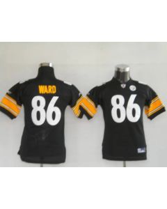 Steelers #86 Hines Ward Black Stitched Youth NFL Jersey