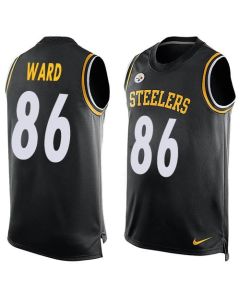 Steelers #86 Hines Ward Black Team Color Men's Stitched NFL Limited Tank Top Jersey