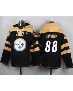 Steelers #88 Lynn Swann Black Player Pullover NFL Hoodie