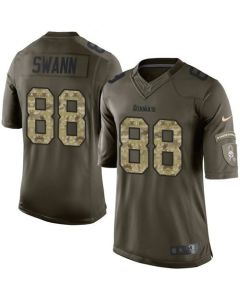 Steelers #88 Lynn Swann Green Men's Stitched NFL Limited Salute to Service Jersey