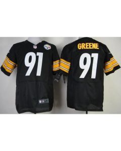 Steelers #91 Kevin Greene Black Team Color Men's Stitched NFL Elite Jersey
