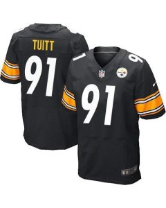 Steelers #91 Stephon Tuitt Black Team Color Men's Stitched NFL Elite Jersey