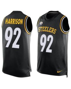 Steelers #92 James Harrison Black Team Color Men's Stitched NFL Limited Tank Top Jersey