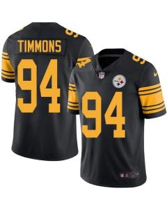 Steelers #94 Lawrence Timmons Black Men's Stitched NFL Limited Rush Jersey