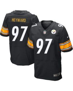 Steelers #97 Cameron Heyward Black Team Color Men's Stitched NFL Elite Jersey