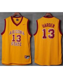 Sun Devils #13 James Harden Gold Basketball Stitched NCAA Jersey
