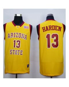 Sun Devils #13 James Harden Gold Stitched NCAA Basketball Jersey