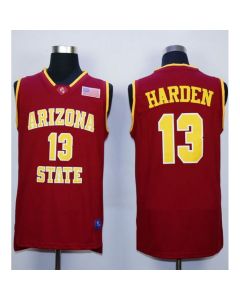 Sun Devils #13 James Harden Red Stitched NCAA Basketball Jersey