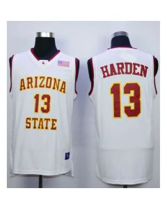 Sun Devils #13 James Harden White Stitched NCAA Basketball Jersey