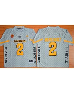 Sun Devils #2 Mike Bercovici New Grey Stitched NCAA Jersey