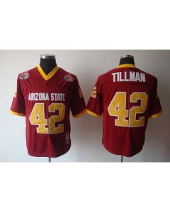 Sun Devils #42 Pat Tillman Red Stitched Youth NCAA Jersey
