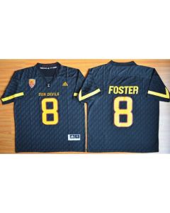 Sun Devils #8 D. J. Foster New Black Stitched NCAA Jersey