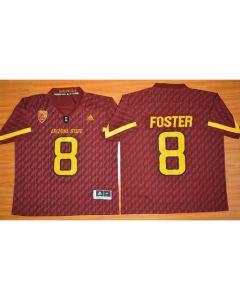 Sun Devils #8 D. J. Foster New Red Stitched NCAA Jersey