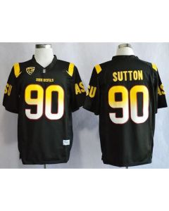 Sun Devils #90 Will Sutton Black Stitched NCAA Jersey