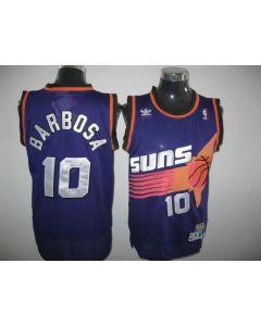 Suns #10 BLeandro Barbosa Throwback Purple Stitched NBA Jersey