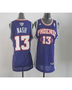 Suns #13 Steve Nash Purple Women's Road Stitched NBA Jersey