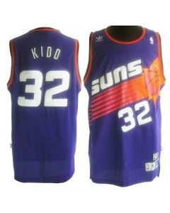 Suns #32 Jason Kidd Purple Throwback Stitched NBA Jersey