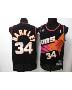 Suns #34 Charles Barkley Black Throwback Stitched NBA Jersey