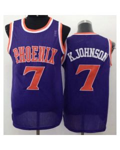 Suns #7 K Johnson Purple New Throwback Stitched NBA Jersey