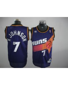 Suns #7 K Johnson Throwback Purple Stitched NBA Jersey