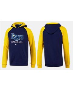 Tampa Bay Rays Pullover Hoodie Dark Blue & Yellow