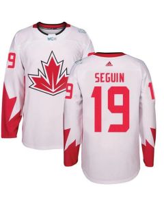 Team CA. #19 Tyler Seguin White 2016 World Cup Stitched NHL Jersey