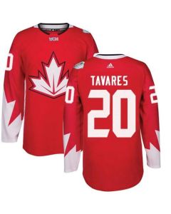 Team CA. #20 John Tavares Red 2016 World Cup Stitched NHL Jersey