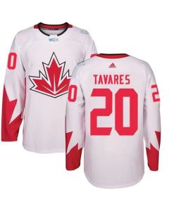 Team CA. #20 John Tavares White 2016 World Cup Stitched NHL Jersey