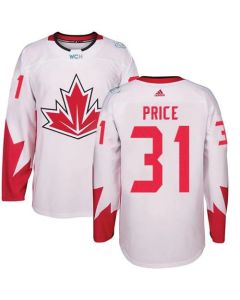 Team CA. #31 Carey Price White 2016 World Cup Stitched NHL Jersey