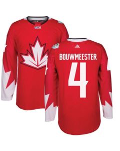 Team CA. #4 Jay Bouwmeester Red 2016 World Cup Stitched NHL Jersey