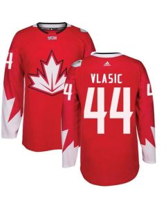 Team CA. #44 Marc-Edouard Vlasic Red 2016 World Cup Stitched NHL Jersey
