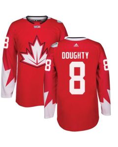 Team CA. #8 Drew Doughty Red 2016 World Cup Stitched NHL Jersey