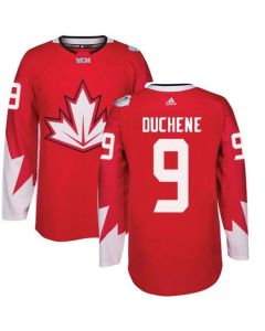 Team CA. #9 Matt Duchene Red 2016 World Cup Stitched NHL Jersey
